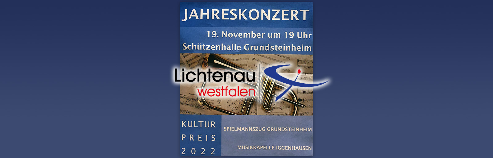 Einladung zum Jahreskonzert in Grundsteinheim am Samstag